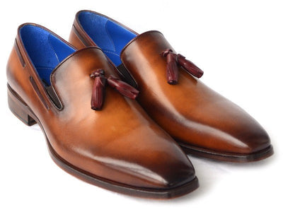 Paul Parkman Men's Tassel Loafer Walnut Leather Sole Leather Upper (ID5141 - WALNUT)