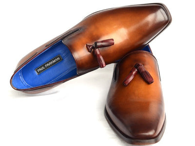 Paul Parkman Men's Tassel Loafer Walnut Leather Sole Leather Upper (ID5141 - WALNUT)