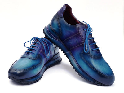 Paul Parkman Men's Turquoise and Purple Patina Sneakers