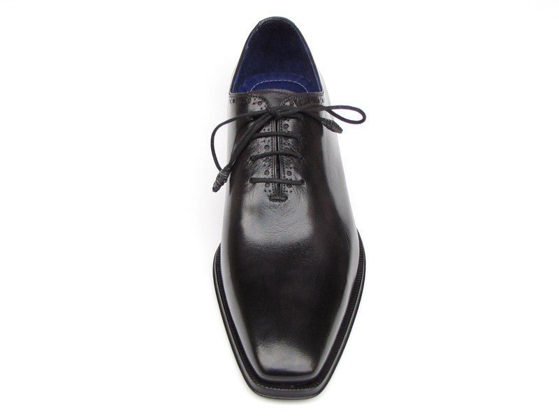 Paul Parkman Men's Wholecut Leather Oxfords in Black