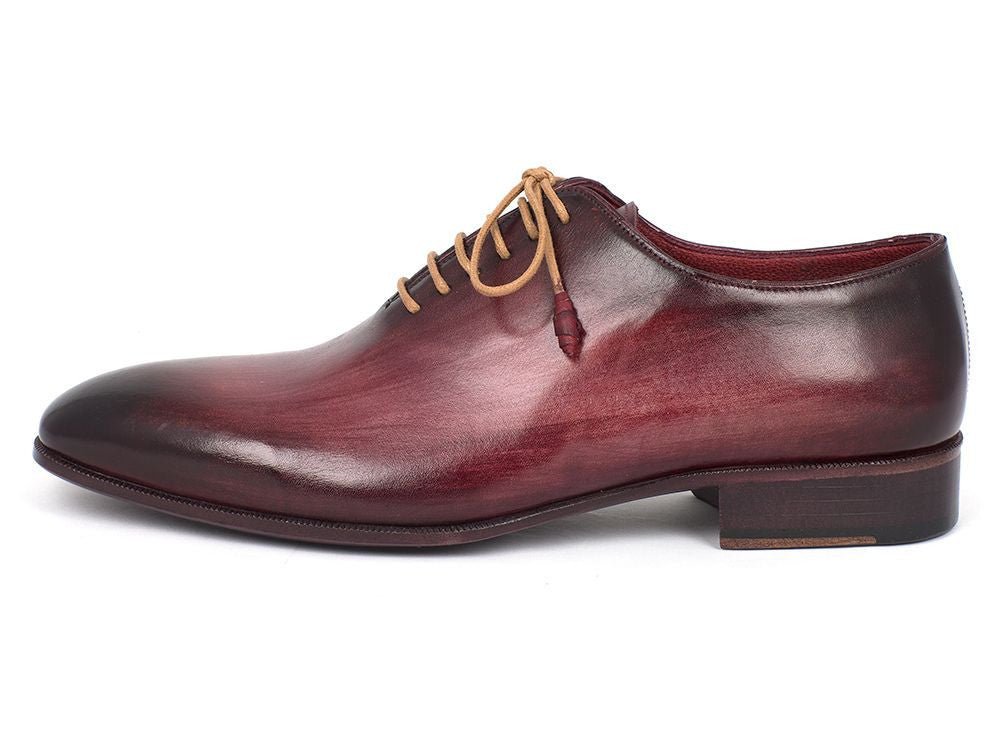Paul Parkman Men's Wholecut Plain Toe Oxfords in Burgundy