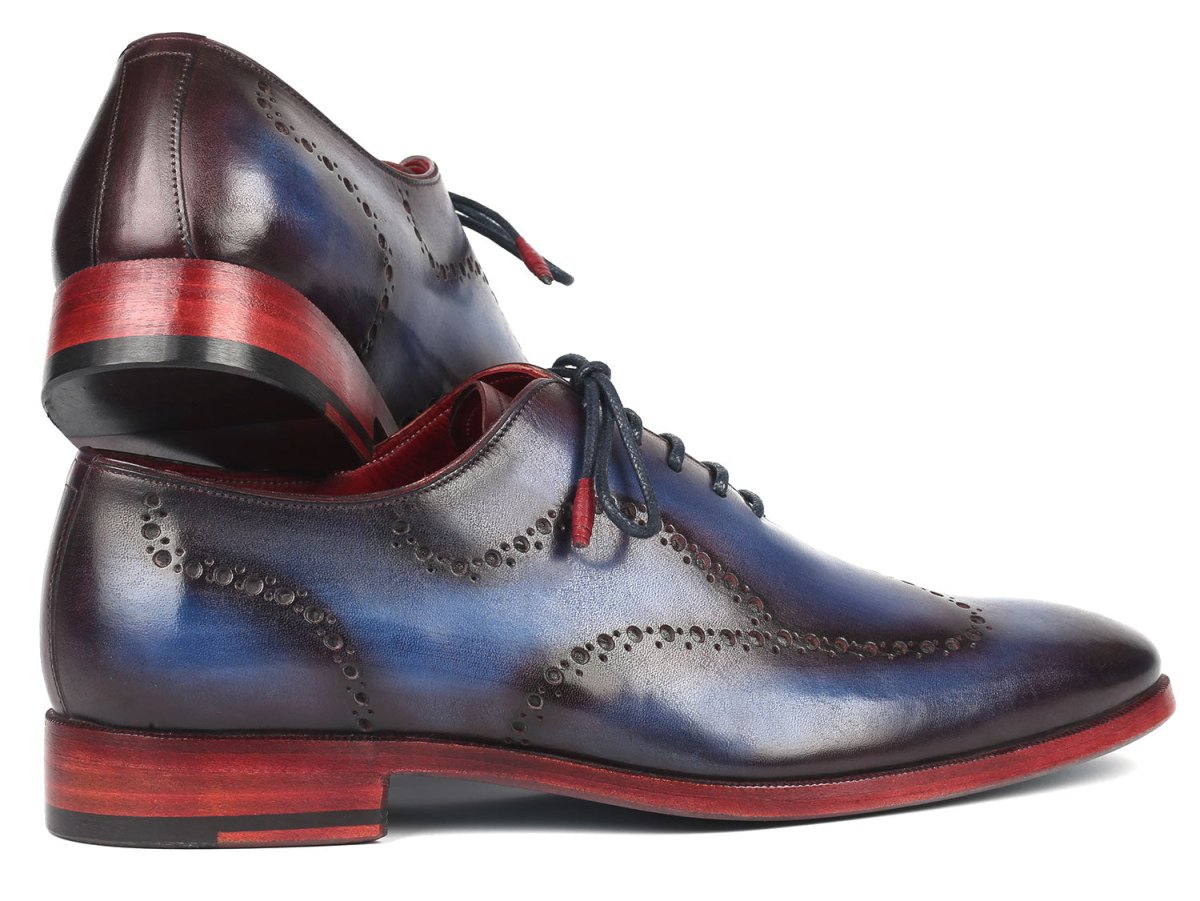 Paul Parkman Men's Wingtip Oxfords in Blue and Purple