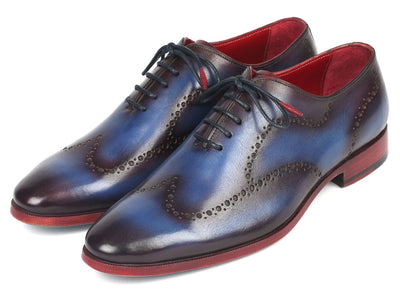 Paul Parkman Men's Wingtip Oxfords in Blue and Purple