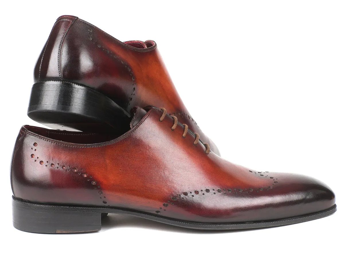 Paul Parkman Men's Wingtip Oxfords in Brown and Bordeaux