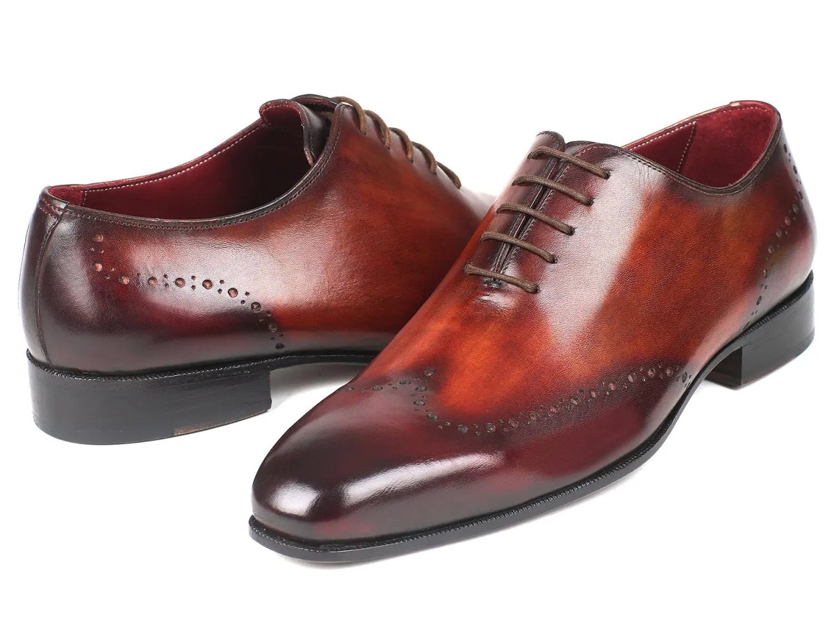 Paul Parkman Men's Wingtip Oxfords in Brown and Bordeaux