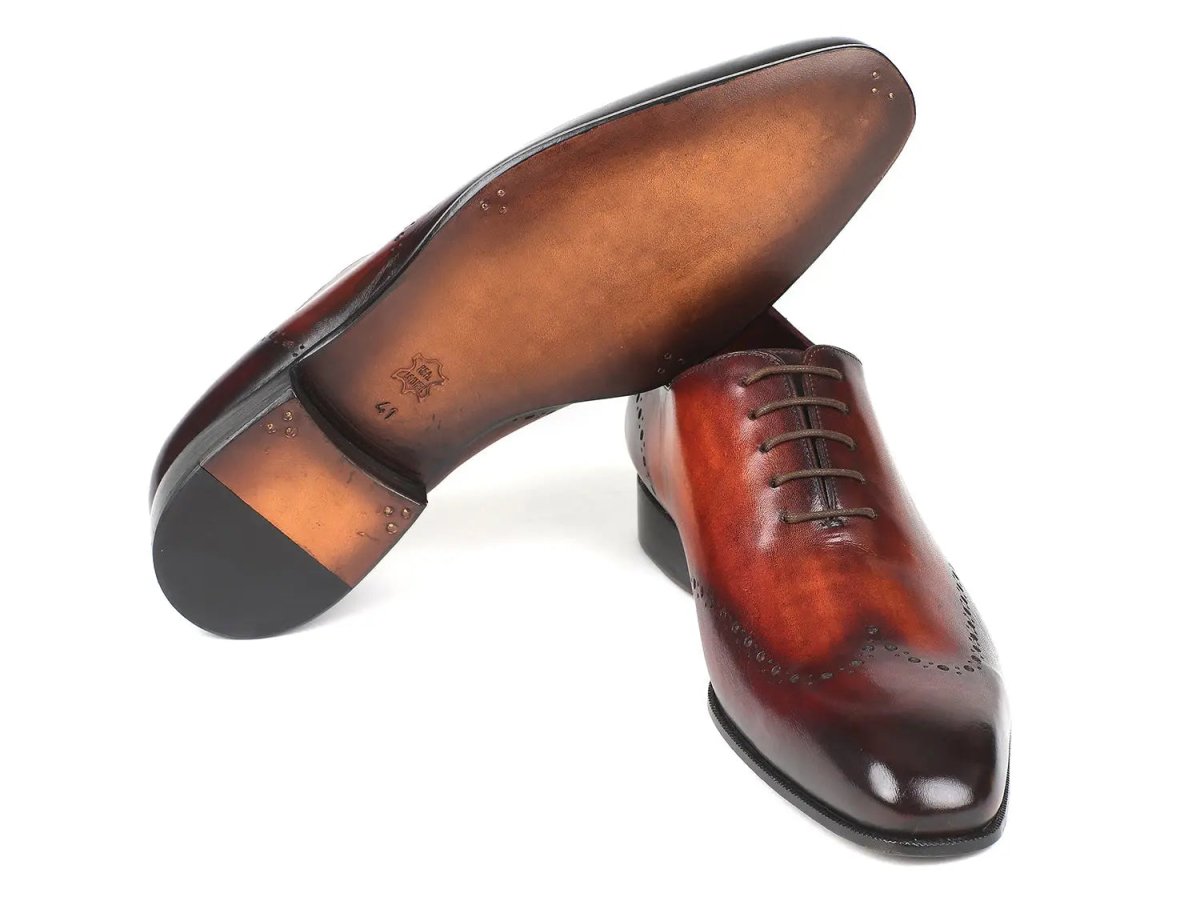 Paul Parkman Men's Wingtip Oxfords in Brown and Bordeaux