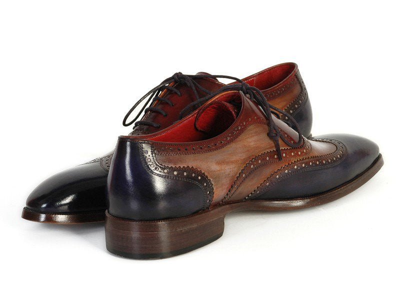 Paul Parkman Men's Wingtip Oxfords in Navy, Camel and Bordeaux