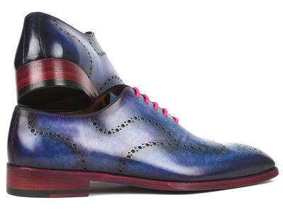 Paul Parkman Men's Wingtip Oxfords Parliament Blue (ID741 PAR)