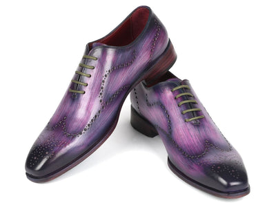 Paul Parkman Men's Wingtip Oxfords Purple (ID741 R)