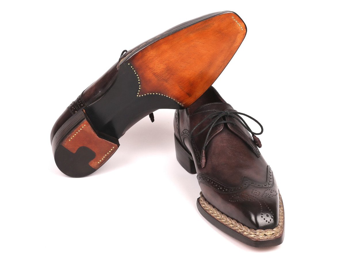 Paul Parkman Norwegian Welted Wingtip Derby Shoes Bronze (ID8506 BRZ)
