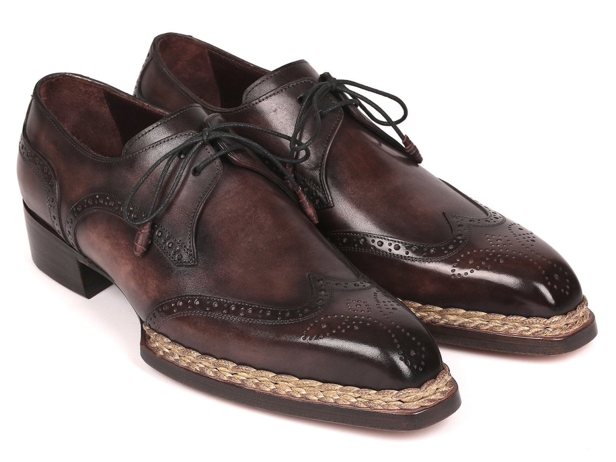 Paul Parkman Norwegian Welted Wingtip Derby Shoes Bronze (ID8506 BRZ)