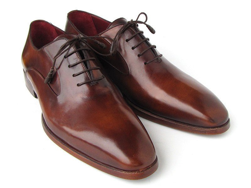 Paul Parkman Plain Toe Brown Calfskin Oxfords (ID019 - BRW)