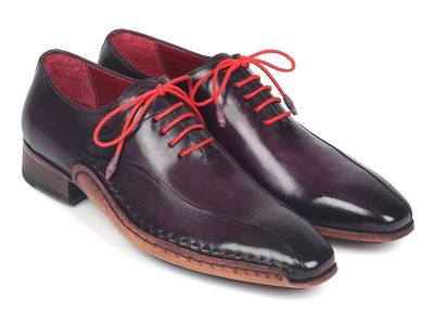 Paul Parkman Purple Leather Oxfords Side Hand Sewn (ID018 PRP)