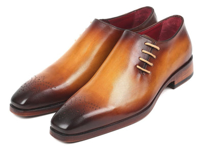 Paul Parkman Side Lace Oxfords Brown and Camel (ID927F64)