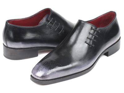 Paul Parkman Side Lace Oxfords Gray Burnished (ID857F25)