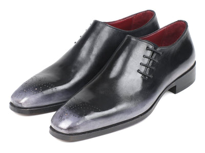 Paul Parkman Side Lace Oxfords Gray Burnished (ID857F25)