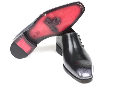 Paul Parkman Side Lace Oxfords Gray Burnished (ID857F25)