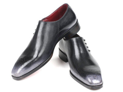 Paul Parkman Side Lace Oxfords Gray Burnished (ID857F25)