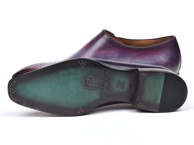 Paul Parkman Side Lace Oxfords Purple (ID901F89)