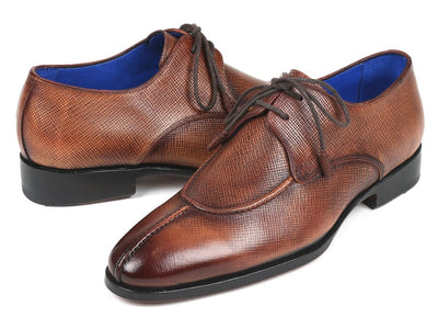 Paul Parkman Split Toe Men's Brown Derby Shoes (ID8871BRW)
