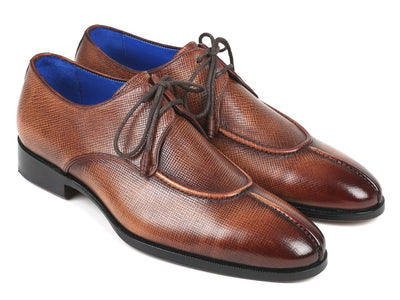 Paul Parkman Split Toe Men's Brown Derby Shoes (ID8871BRW)