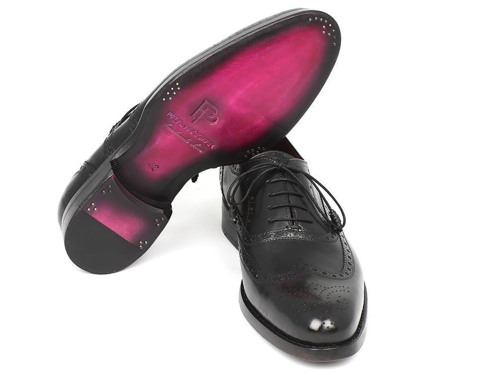 Paul Parkman Wingtip Oxford Goodyear Welted Black (ID027 - BLK)