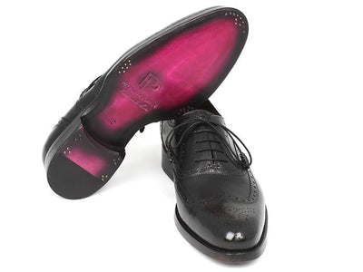 Paul Parkman Wingtip Oxford Goodyear Welted Black (ID027 - BLK)