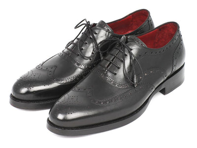 Paul Parkman Wingtip Oxford Goodyear Welted Black (ID027 - BLK)