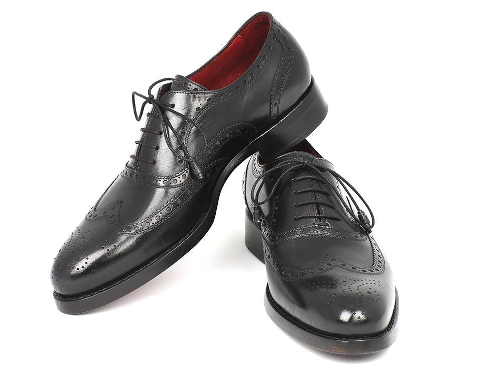 Paul Parkman Wingtip Oxford Goodyear Welted Black (ID027 - BLK)
