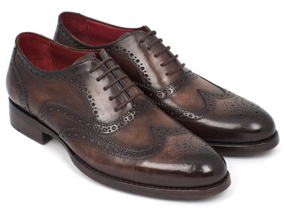 Paul Parkman Wingtip Oxfords Goodyear Welted Brown (ID027 - BRW)
