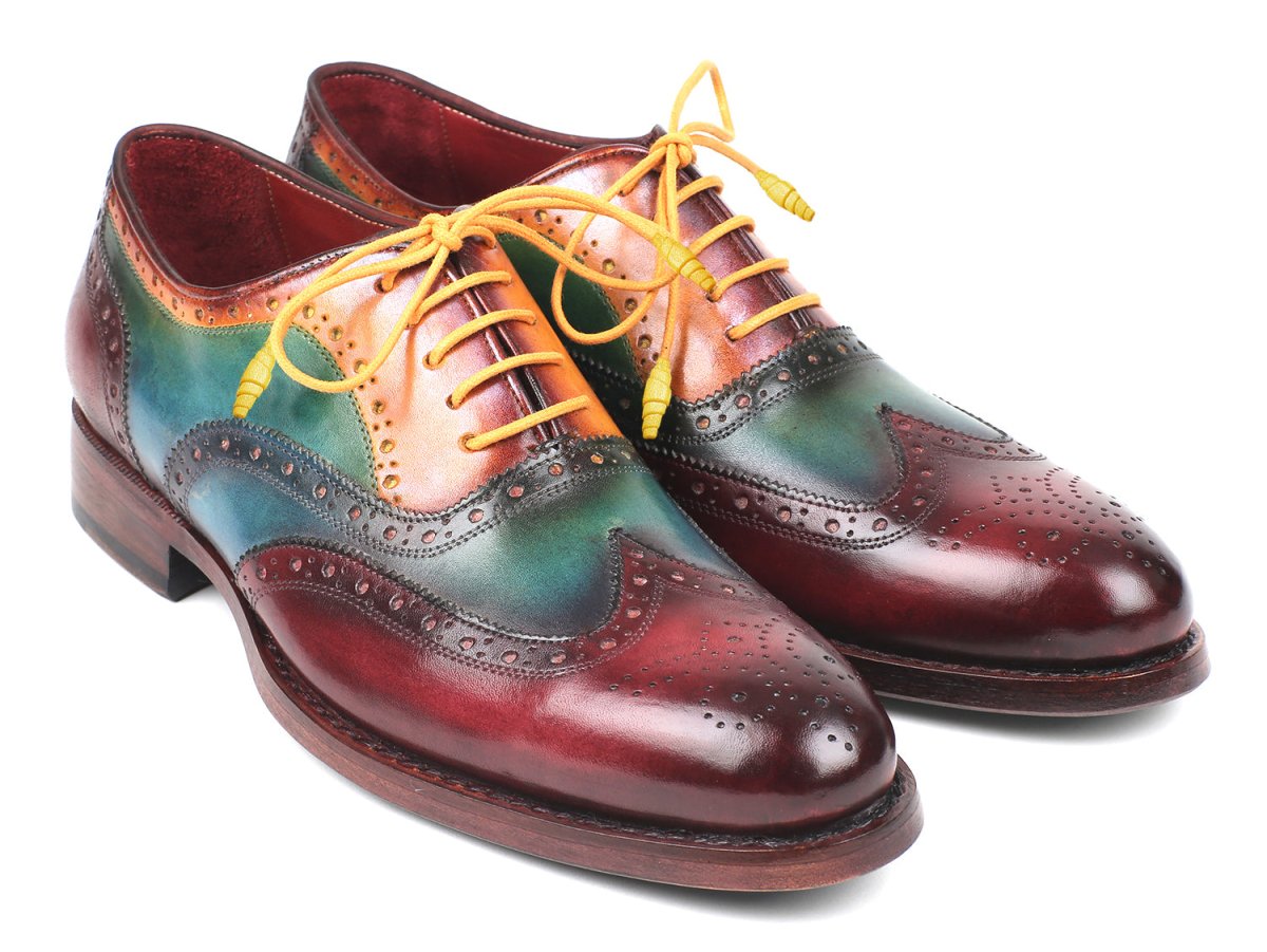 Paul Parkman Wingtip Oxfords Goodyear Welted Multicolor (ID027 - MIX)