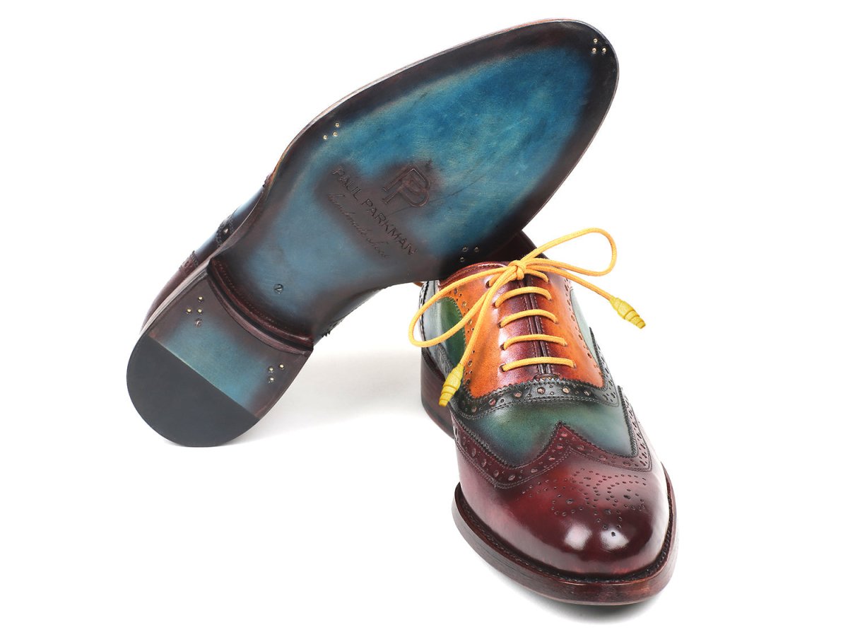 Paul Parkman Wingtip Oxfords Goodyear Welted Multicolor (ID027 - MIX)