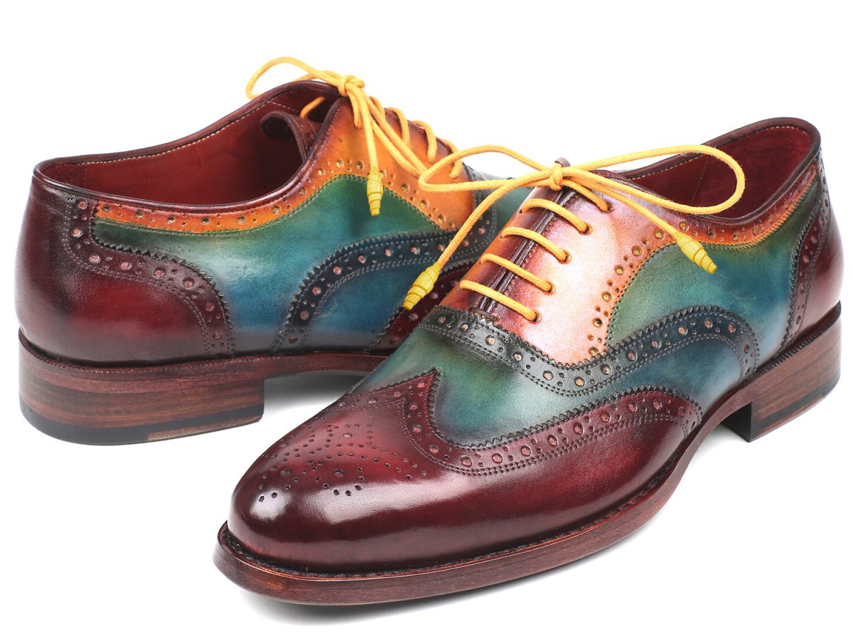 Paul Parkman Wingtip Oxfords Goodyear Welted Multicolor (ID027 - MIX)