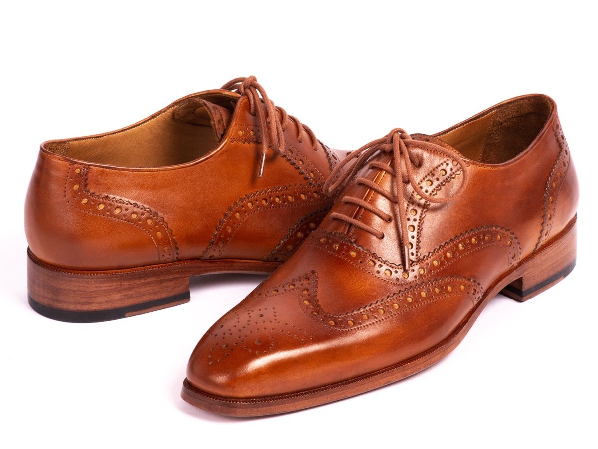 Paul Parkman Wingtip Oxfords Mid Brown (ID5447 - BRW)