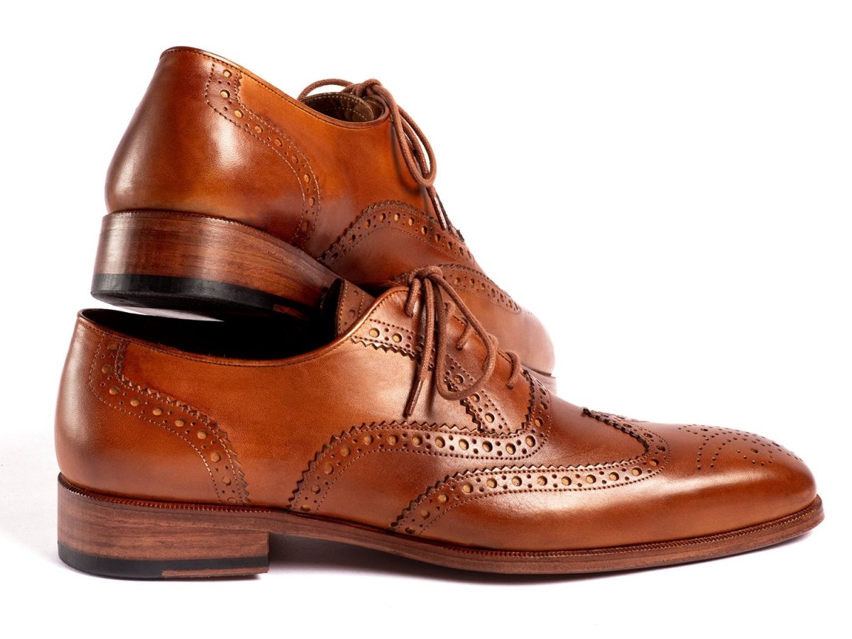 Paul Parkman Wingtip Oxfords Mid Brown (ID5447 - BRW)