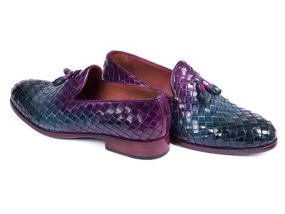 Paul Parkman Woven Leather Tassel Loafers Multicolor (IDWVN88 - MIX)