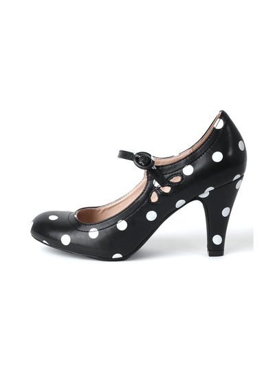 Pixie | Black/White Polka Dot