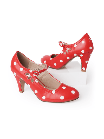 Pixie | Red/White Polka Dot