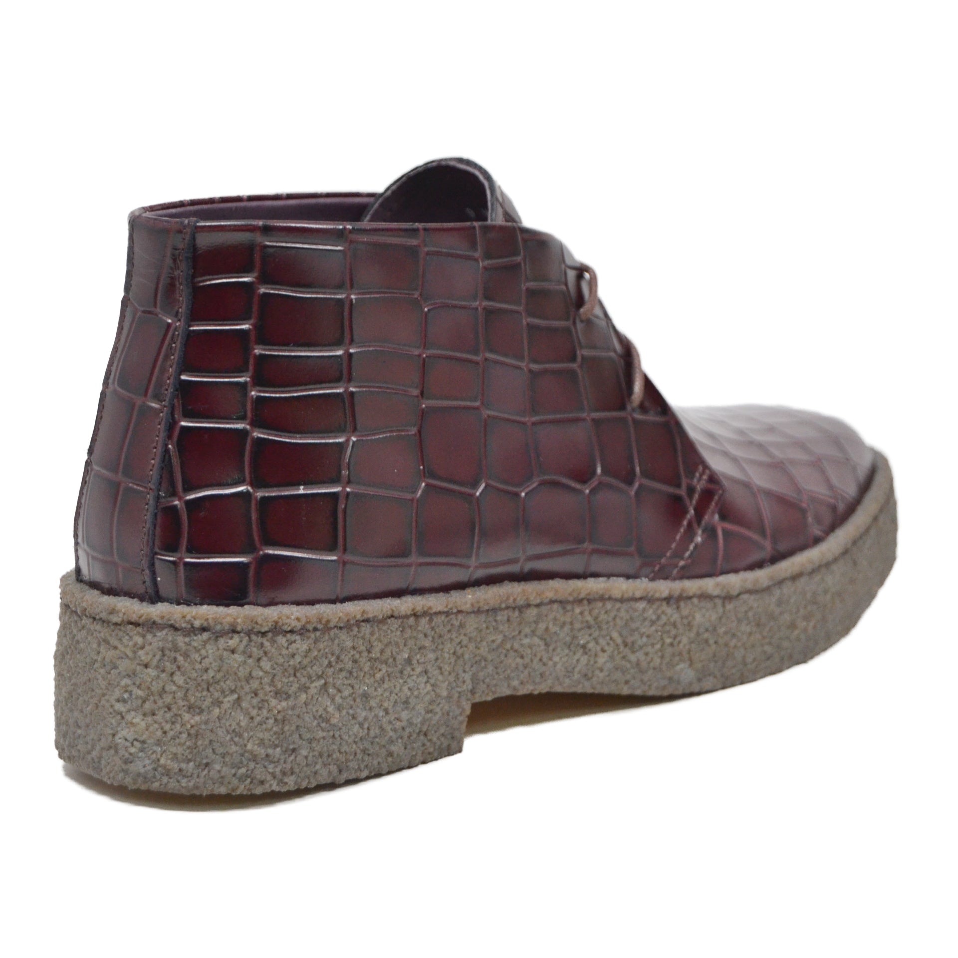British Walkers Playboy Original Men's High Top Croc Leather Shoes with Gummy Soles view 6