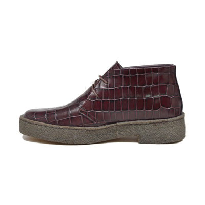 British Walkers Playboy Original Men's High Top Croc Leather Shoes with Gummy Soles view 5