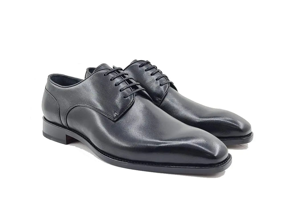 Carrucci Shoes Premium Burnished Blucher Oxford Calfskin KL90102