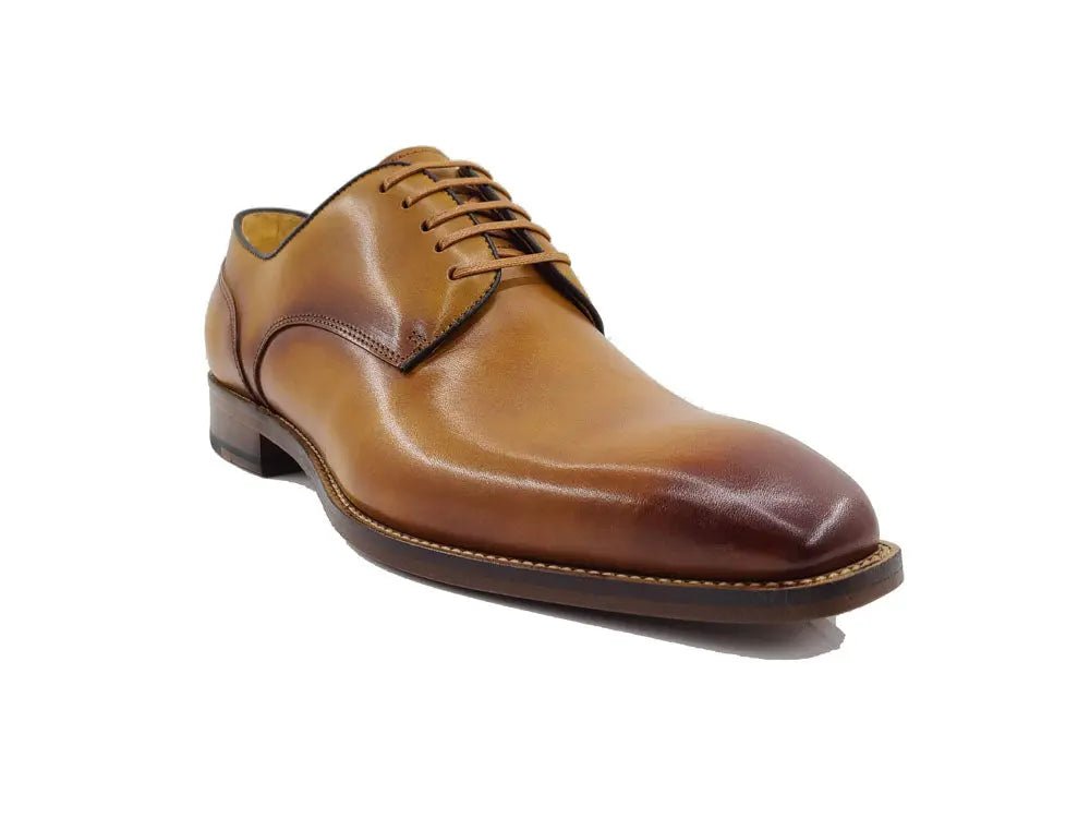 Carrucci Shoes Premium Burnished Blucher Oxford Calfskin KL90102