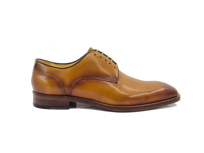 Carrucci Shoes Premium Burnished Blucher Oxford Calfskin KL90102