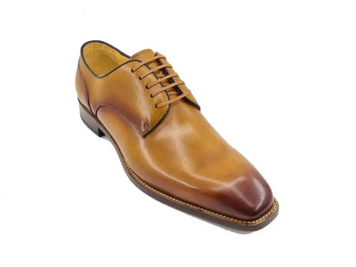Carrucci Shoes Premium Burnished Blucher Oxford Calfskin KL90102