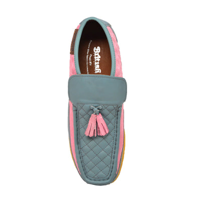 British Walkers Prince Men's All Leather Dress Shoes with Pink Tassel view 6