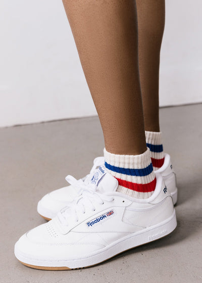 The Retro Stripe Quarter Crew