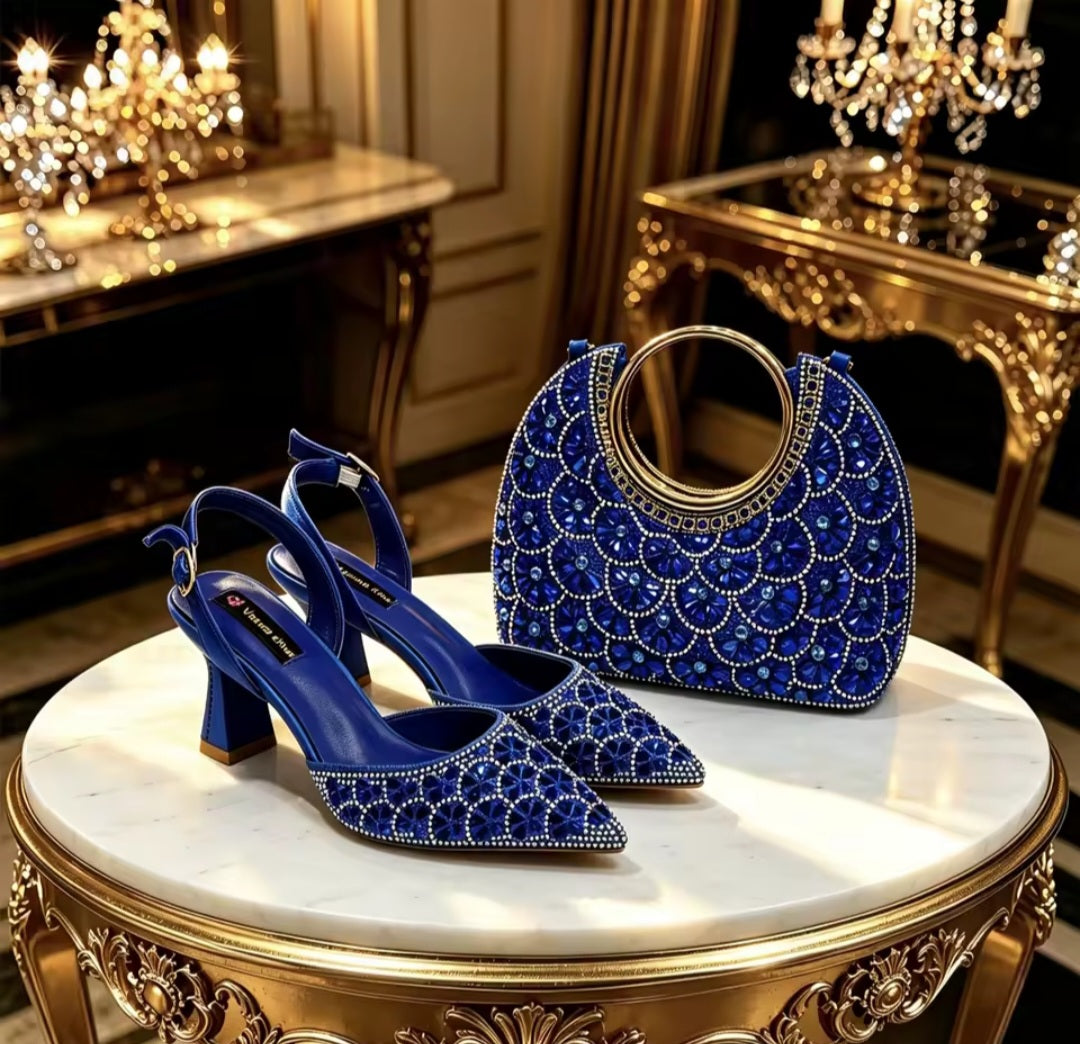 Latest Italian Ladies Shoes and Bag Set EDS42 – product view 7
