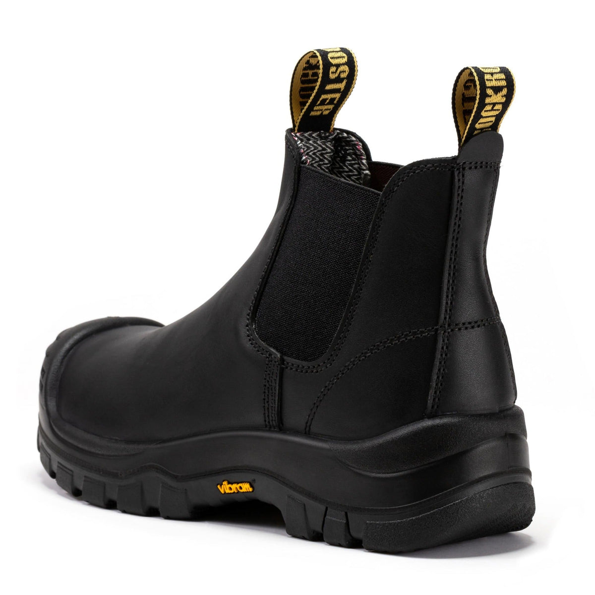 ROCKROOSTER Beaufort Men's Black 6 inch Composite Toe Pull-on Leather Work Boots VAK630 – product view 2