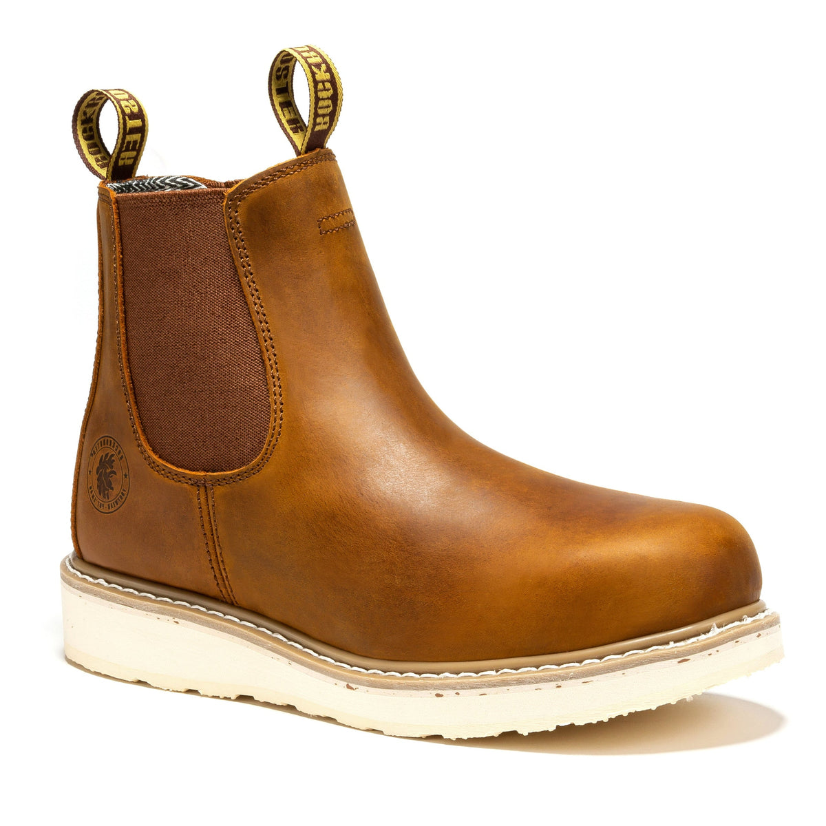 ROCKROOSTER Capitola Men's 6 inch Brown Wedge Work Boots SAP102 – product view 1