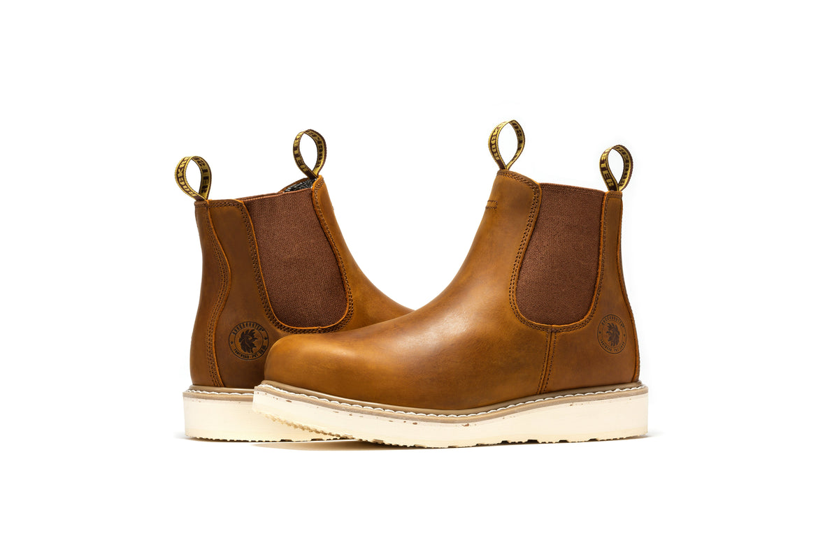 ROCKROOSTER Capitola Men's 6 inch Brown Wedge Work Boots SAP102 – product view 9